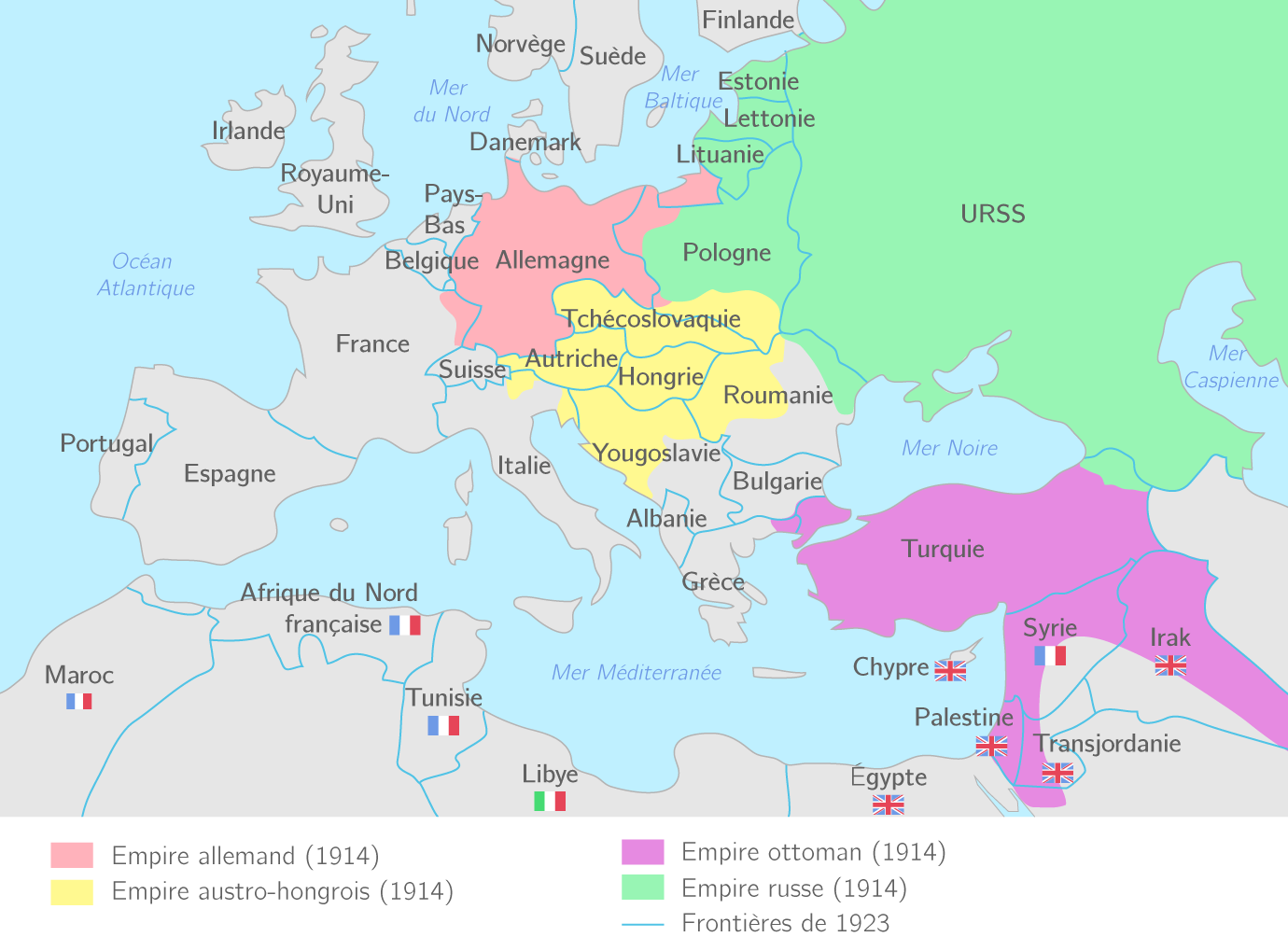 Territoires occupés, source: Kartable.fr